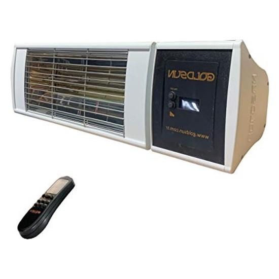 Uzaktan Kumandalı 2000W Elektrikli Beyaz Renk Isıtıcı, Su Korumalı