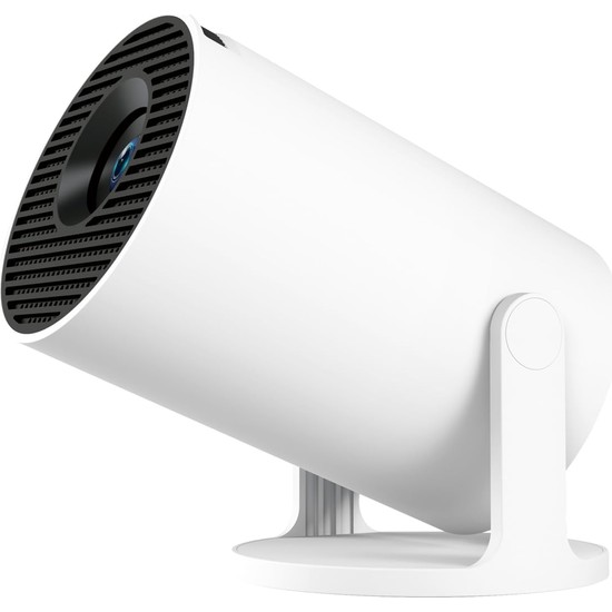 Elinux HY300PRO+ Android 14 Projektör, 720P Çözünürlük, 170 Ansı Lümen, Wi-Fi 6, Bluetooth 5.4, 4K Destekli, Otomatik Düzeltme, 30-130 Inç Görüntü, Beyaz