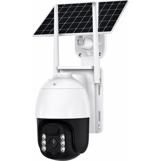 Coverzone Solar Güneş Enerjili Smart Home Kamera 4g 2-Way Sesli Arama, 10-15M Insan Algılama, IP66 Su Geçirmez, Fhd 5mp, Ptz, Gece Görüş, Aı Insan Tespiti, Multi-User Görünüm, Tf Kart Desteği | CMR47