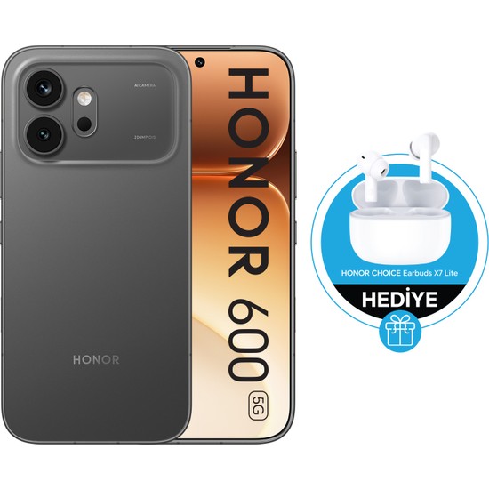 Honor 600 5G 256 GB 8 GB Ram (Honor Türkiye Garantili) Siyah