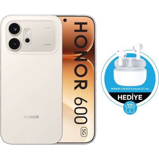 Honor 600 5G 256 GB 8 GB Ram (Honor Türkiye Garantili) Altın Beyazı