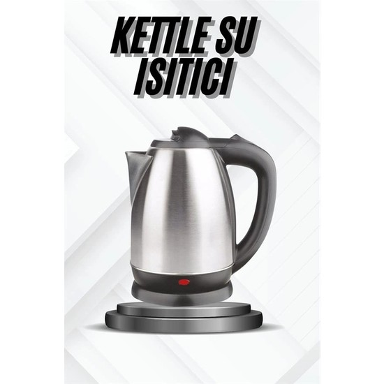Aslanoğlu Store Estetik Tasarımlı Su Isıtıcı 1.8 L C F Priz Uyumlu