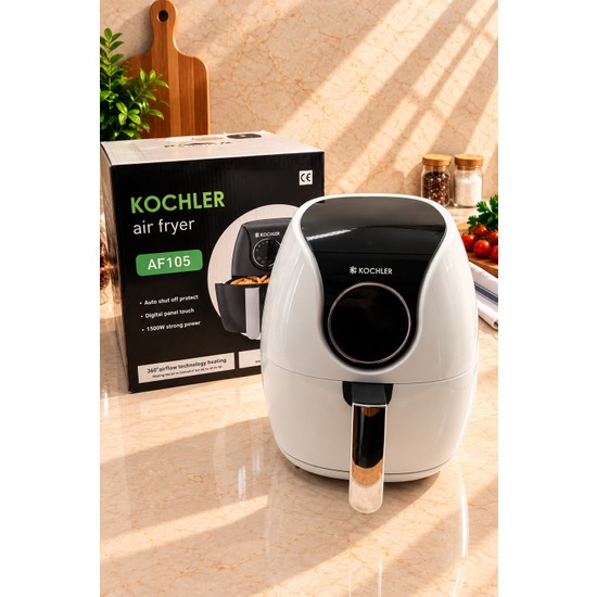 Kchlr AF105E 5 Lt Airfryer Yağsız Fritöz 1500 W Dijital Dokunmatik Panel