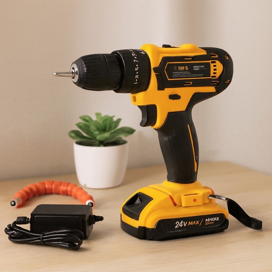 Akıllı Bayi Şarjlı Matkap Seti 24W 1350 Rpm Çantalı Aby