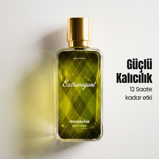 Monsechia Erkek Parfüm - Extravagant Pour Homme EDP 50ml Kalıcı Yoğun Koku