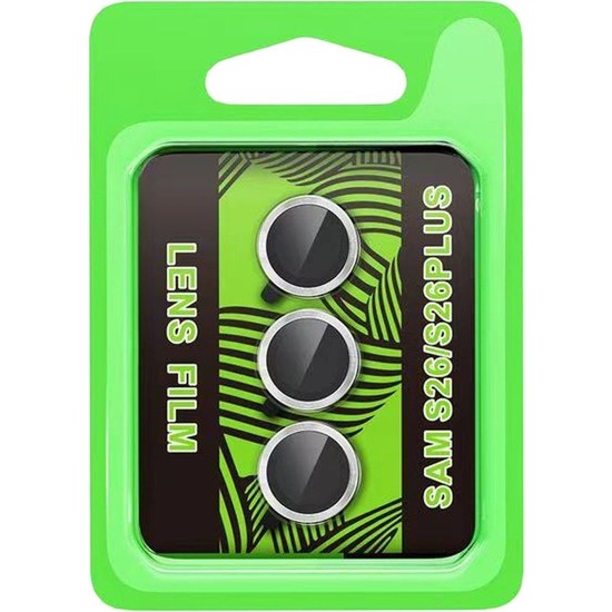 Royaleks Samsung Galaxy S26 Plus Raze Metal Kamera Lens - Gümüş