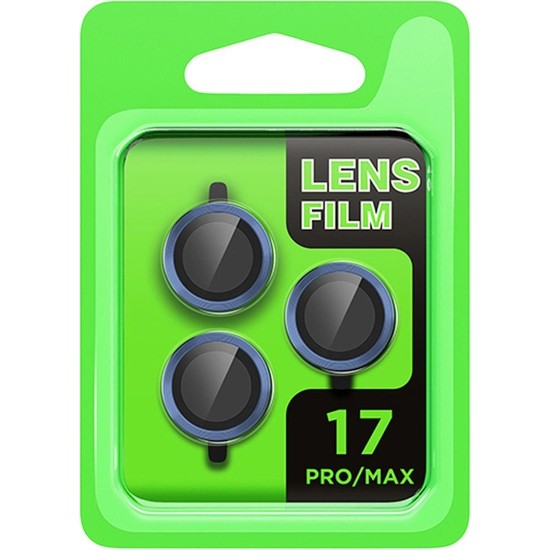 Royaleks Apple Iphone 17 Pro Raze Metal Kamera Lens - Koyu Mavi