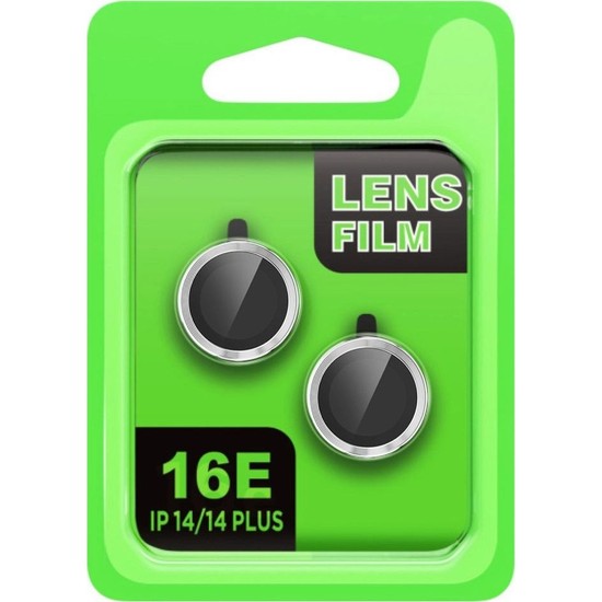 Royaleks Apple Iphone 16E Raze Metal Kamera Lens - Gümüş