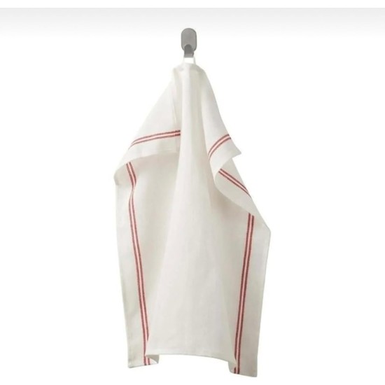Str Store Hildegund Mutfak Kurulama Bezi, 45 x 60 Cm, Beyaz Kırmızı