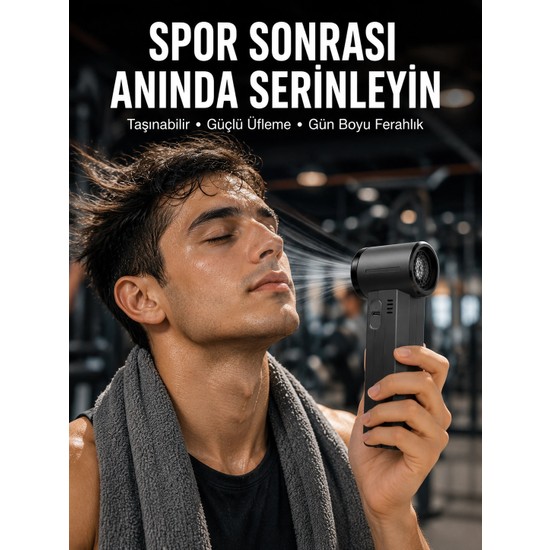 Esranın Dünyası Taşınabilir Şarjlı Güçlü Hava Üfleme Aleti Çok Yönlü Kullanım Yeni Nesil