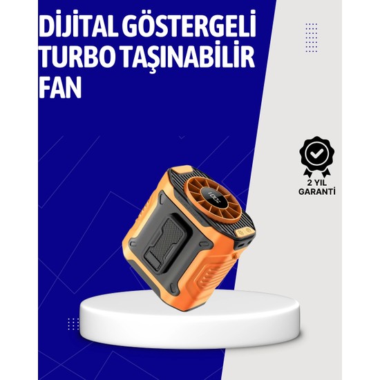 Esranın Dünyası 5000MAH Şarjlı Soğutma Fanı Taşınabilir
