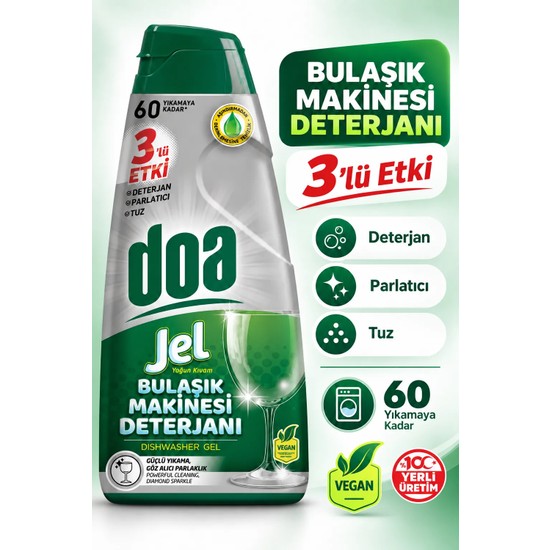Doa Bulaşık Makinesi Jel Deterjan / 900 ML
