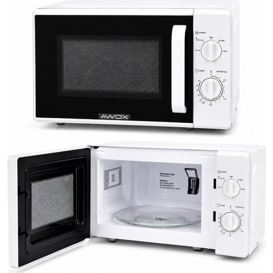 Beyaz Mikrodalga Fırın - Klasik Ön Panel - 20 Litre Kapasite