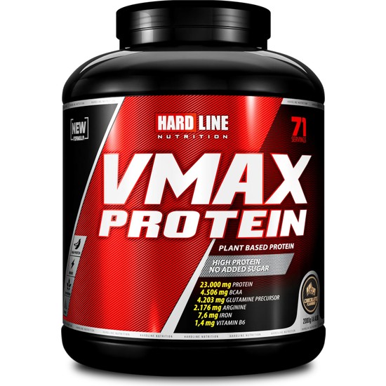 Hardline Nutrition Hardline Vmax Vegan Bitkisel Protein 2000 Gr Türkiye Menşeli Yetişkinler İçin
