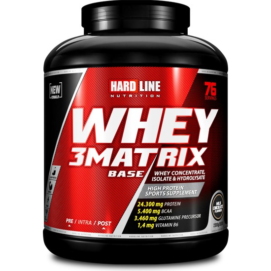 Hardline Nutrition Whey 3matrix Base 2300 Gr - Sütlü Çikolata