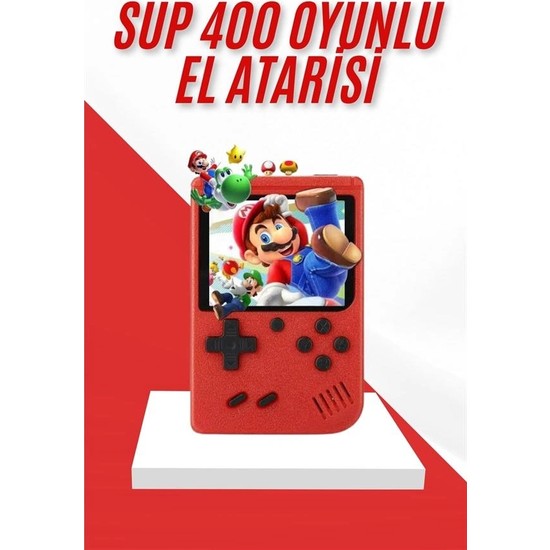 Dolozena Retro Mini Atari Gamebox 400 Oyunlu Taşınabilir Konsol