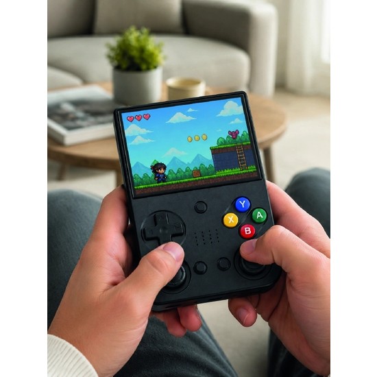 Dolozena Taşınabilir Retro Oyun Konsolu Çift Analog Joystick Tv Bağlantılı