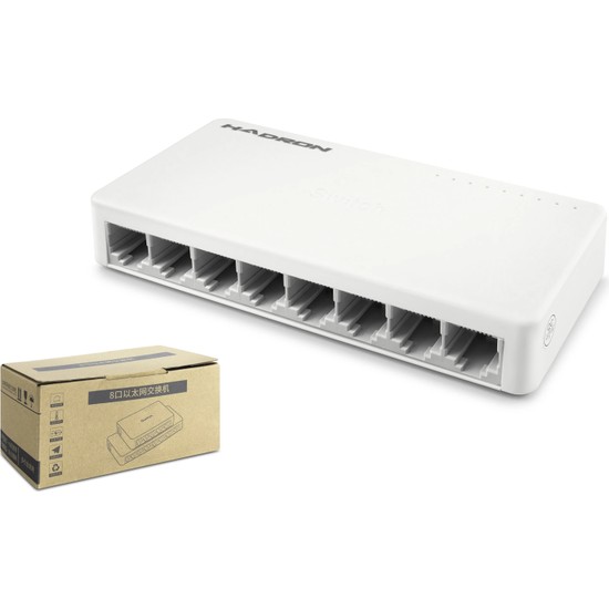 TKÇ 8 Portlu Gigabit Ethernet Switch - Beyaz Renkli Xml