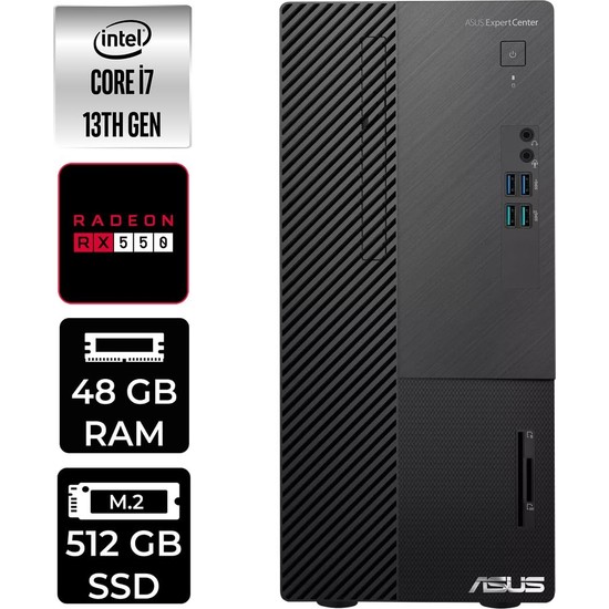 Expertcenter D500ME I7 13700 48GB Ram 512GB SSD WIN11 Home D500000I713700P373 Masaüstü Bilgisayar + Per4 USB