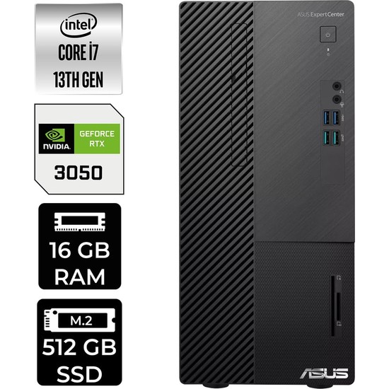 Expertcenter D500ME I7 13700 Rtx 3050 16GB Ram 512GB SSD WIN11 Home D500000I713700P461 Masaüstü Bilgisayar + Per4 USB