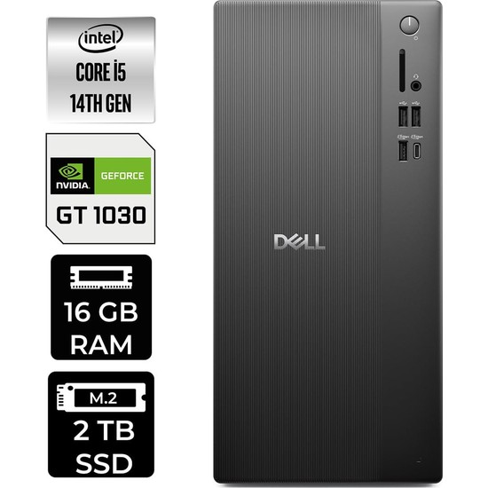 Tower ECT1250 I5 14400 16GB 2tb SSD GT1030/4GB W11P Masaüstü Bilgisayar