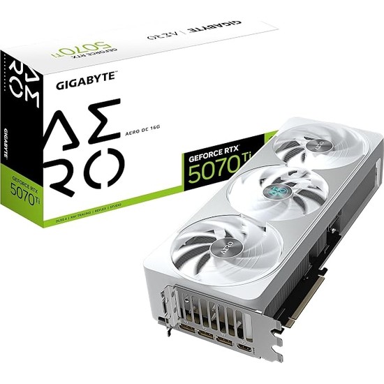 VGA Nvıdıa 16GB Gddr7 RTX5070TI Aero Oc GV-N507TAERO OC-16GD