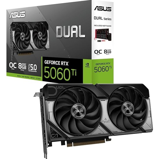 Dual Geforce Rtx 5060 Ti 8gb Gddr7 Oc Edition Gaming Ekran Kartı