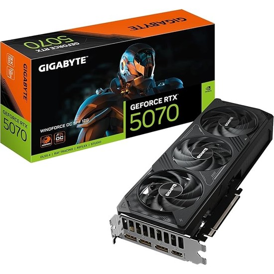 Geforce Rtx™ 5070 Wındforce Oc 12 Gb, 192 Bit, Gddr7, HDMI Ekran Kartı