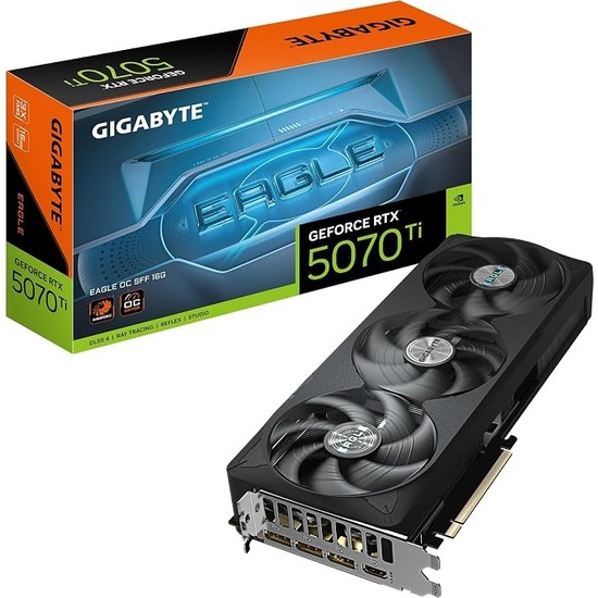 VGA Nvıdıa 16GB Gddr7 RTX5070TI Eagle Oc Sff GV-N507TEAGLE OC-16GD