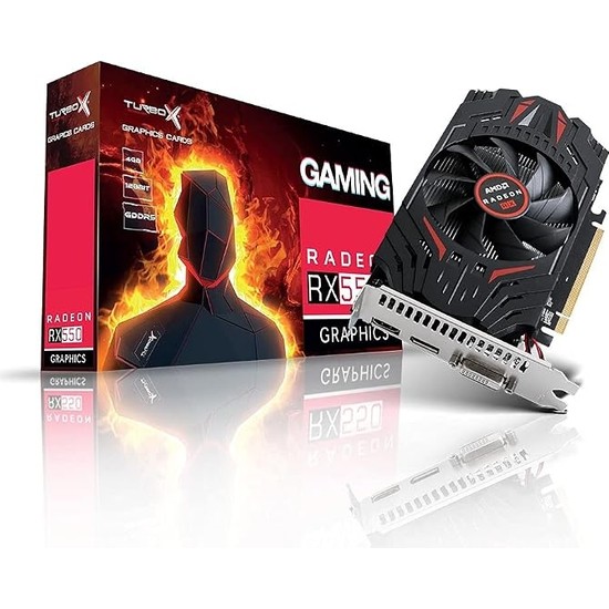 Arcade Hero M RX550 Amd Gddr5 128BIT Vga.dvi.hdmi Tek Fan 4gb Ekran Kartı
