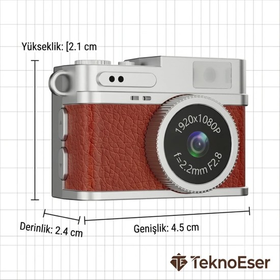 Eser Ticarett Mini Kamera 1080P Full Hd Gece Görüşlü Hareket Sensörlü Güvenlik Kamerası USB