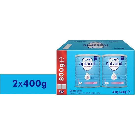 Aptamil Prosyneo 1 Bebek Sütü 400 Gr x 2 Adet 800 Gr