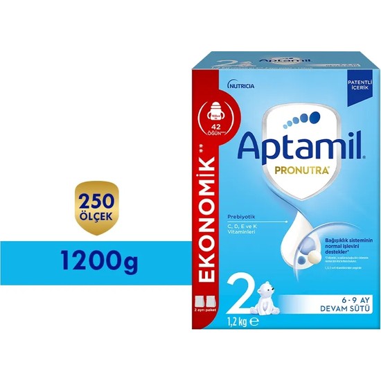 Aptamil 2 Prebiyotikli Devam Sütü 1200 Gr