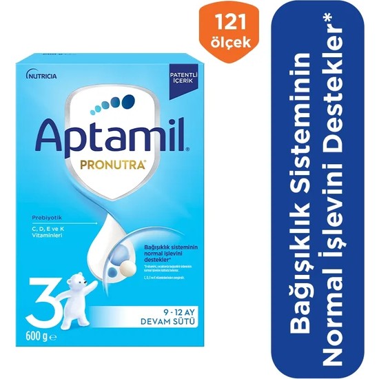 Aptamil 4 Prebiyotikli Çocuk Devam Sütü 1+ Yaş 600 Gr