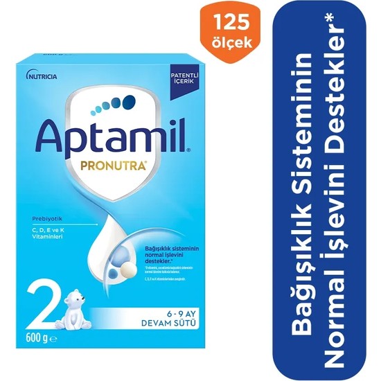 Aptamil 2 Prebiyotikli Devam Sütü 6-9 Ay 600 Gr