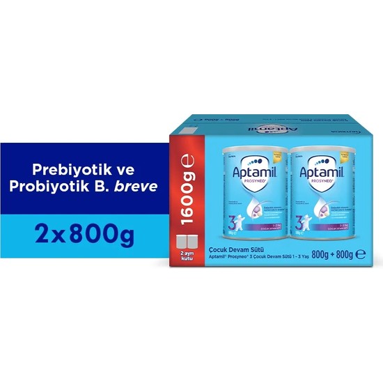 Aptamil Prosyneo 3 Prebiyotikli Probiyotikli Devam Sütü 800X2 gr