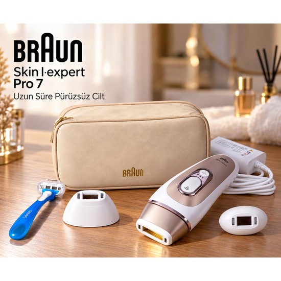 Braun Skin I·expert Pro 7 PL7147 Akıllı Ipl Tüy Alma Cihazı(2başlıklı)