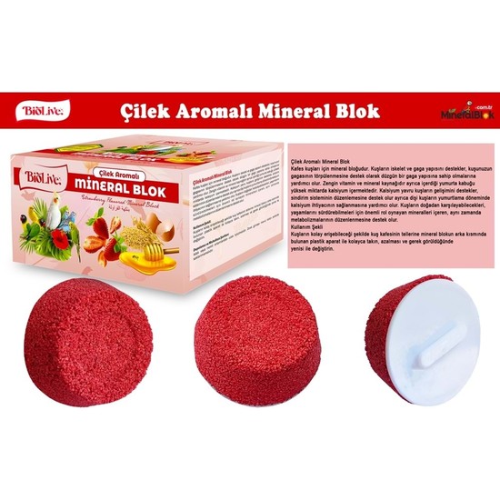 Dolozena Biolive Çilek Aromalı Mineral Blok