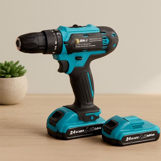 Dolozena 24V Şarjlı Matkap Seti 5.0AH 2 Batarya Çantalı 1250 Rpm