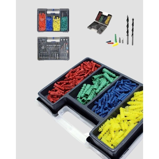Aslanoğlu Store Fonksiyonel Ahşap Metal Beton Delme Uç Seti 6'lı Organizerli