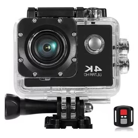 Die Grup Kask Kamerası 170 Derece 16 Mp 4K Ultra Hd Wifi Aksiyon Kamerası Kumandalı Kamera