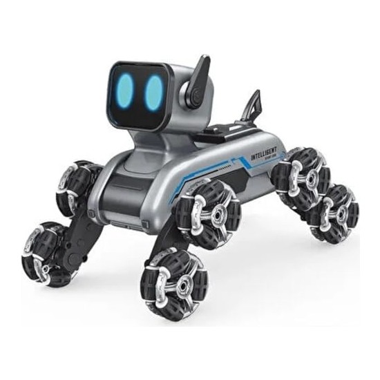 Die Grup Oyuncak Uzaktan Kumandalı Bilekten Kontrol 8 Teker Buharlı Şarjlı 2.4g Rc Köpek Robot Araba Çocuk Oyuncak