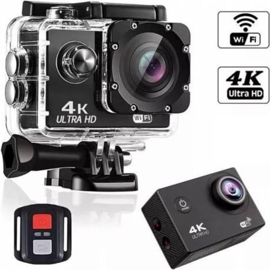 Newdaki 4K Wıfı Ultra Hd Ful Aparatlı Aksiyon Kamera Kumandalı