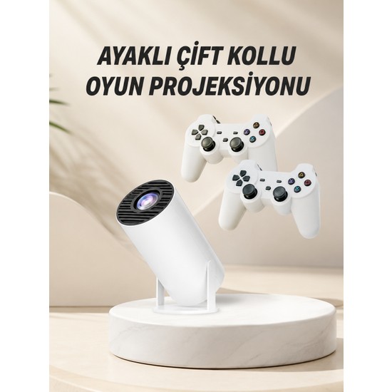 Taşınabilir Android Projeksiyon Ayaklı Çift Kollu 4K Çözünürlüklü Sinema Projeksiyonu - Lisinya