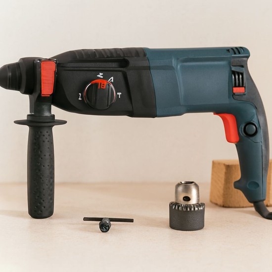 Marsilyan 1500W 26MM Elektrikli Darbeli Matkap - Çantalı