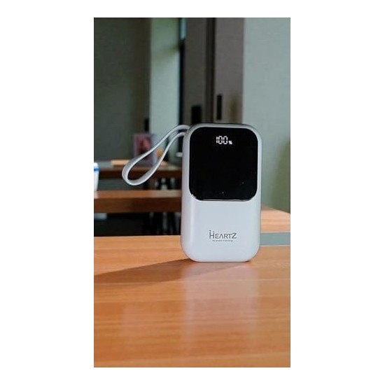 Prime H12 10000 Mh Pd 20W ve USB 22.5W Fast Hızlı Şarj Dahili Type C ve Lightning Kablolu Dünya Standartlarına Uygun Polymer Batarya Birebir Amper LCD