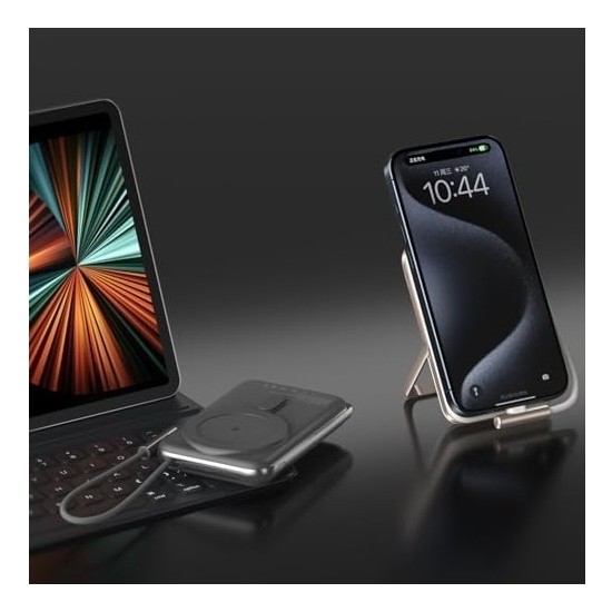 Prime Powerbank 10000MAH Standlı 20W Dahili Type-C Kablolu Taşınabilir Hızlı Şarj Cihazı Siyah