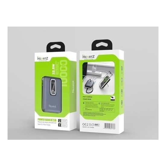 Prime Magnetic Powerbank, 10000MAH Kablosuz Hızlı Şarj Magsafe Uyumlu LED Ekranlı, 22.5W Pd Qc Taşınabilir Şarj Cihazı, Standlı, Type-C USB Power Bank