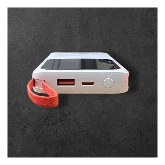 Prime H23 20000 Mh Pd 20W ve USB 22.5W Fast Hızlı Şarj Dahili Type C ve Lightning Kablolu Dünya Standartlarına Uygun Polymer Batarya Birebir Amper LCD