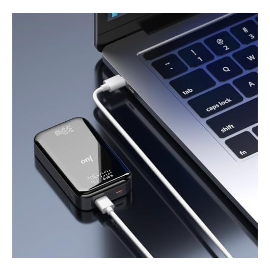 Prime 10000MAH 33W LED Watt Amper Göstergeli Usb-A + Type-C Powerbank Taşınabilir Hızlı Şarj Cihazı